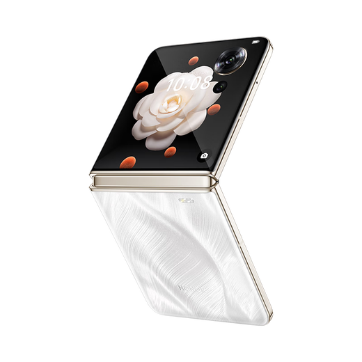 Honor Magic V Flip new small folding screen 4.0-inch large external screen AI smartphone Honor Magic V Flip champagne powder 12GB+256GB