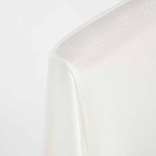 Sibaishe slim T-shirt 2026 spring new women's half-high collar with slim long-sleeved bottoming shirt