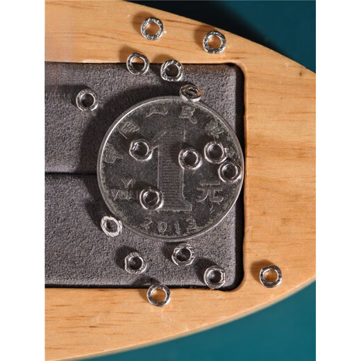 CEENIU Fat Donglai's same style pt950 platinum spacer hand-engraved ancient gold platinum begonia circle bracelet accessories diy