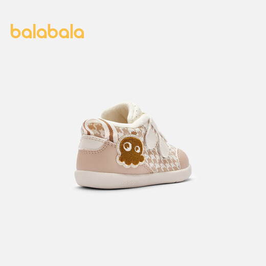 Balabala baby toddler shoes, baby shoes, velvet boys' shoes, autumn and winter shoes, cute retro casual shoes 204423144112