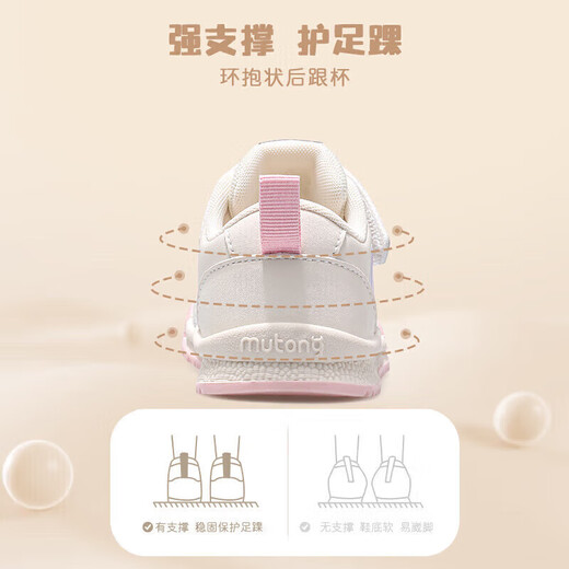 Shepherd boys toddlers spring and autumn children's shoes for boys' functional soft-soled baby bread shoes leather noodles baby shoes cherry blossom powder 20
