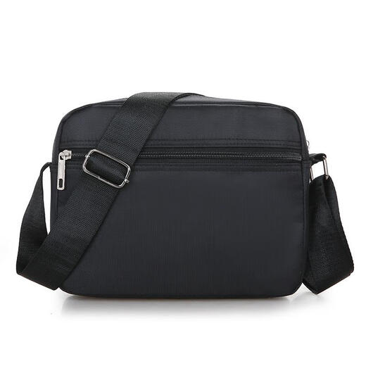
Cool kangaroo casual shoulder bag for men's new business money-collecting crossbody bag multi-layer cashier bag casual large capacity travel bag 688 upgraded version six-layer zipper black