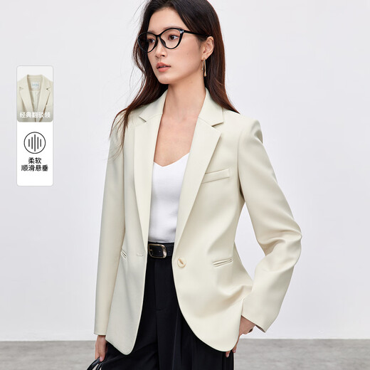 Shandu Bila Spring and Autumn Temperament Commuting Suit Women's Jacket Professional Formal Wear Simple Small Suit Women's High-end Feeling Yunshuang M