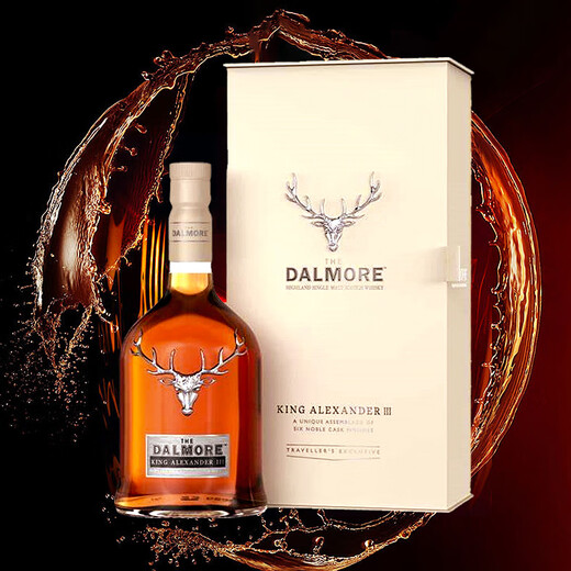 大摩（DALMORE）亚历山大三世 苏格兰单一麦芽威士忌 700ml 42.8度 礼盒(作废)