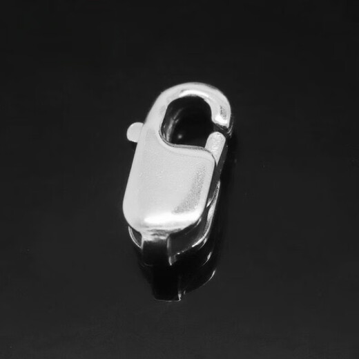 Fiber bundle (QIANSHU) Pt950 platinum spring buckle lobster buckle platinum buckle abalone buckle necklace connecting ring open ring DIY accessories live ring small lobster buckle belt ring