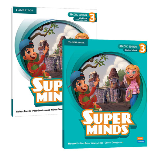[McKays Books] Cambridge Children's English Super Minds Second Edition Starter123456 Level YLE English Exam Recommended Textbooks Genuine guaranteed original imported English textbooks Level 3 Student Books + Exercise Books