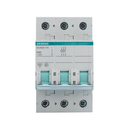 西门子空气开关3P10a16a20a25a32a40a63a三相三线断路器家用总开关总闸 空气开关小型断路器3P C63A