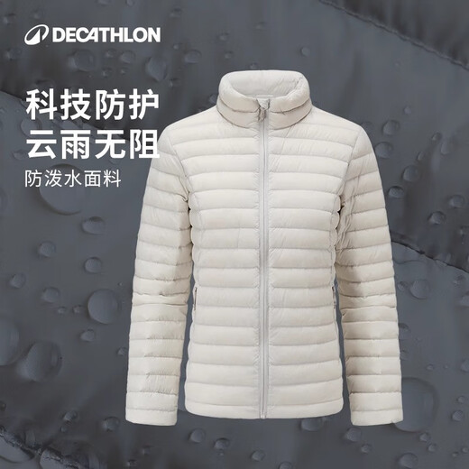 Decathlon Short Down Jacket Light Light Jacket Outdoor Sports Thermal Din Down Veste Trek100 Men's Style - Retro Blue - Cabinage XL