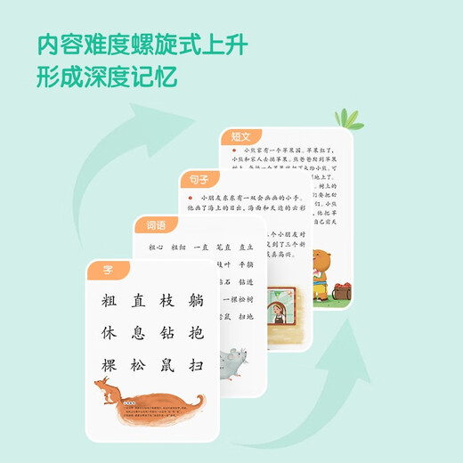 学而思 摩比爱识字 幼儿识字 幼小衔接学前识字启蒙 从零识字实现自主阅读（7册）1000个高频字 1048个词语 95个音频 400+字词卡 艾宾浩斯遗忘定律 趣味贴纸