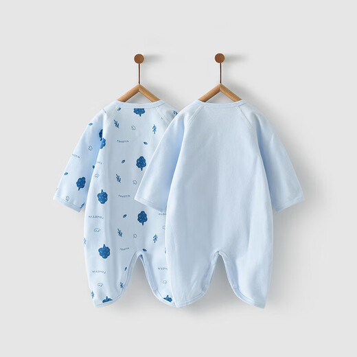 Tongtai baby jumpsuit newborn clothes four seasons 0-6 months male and female baby pure cotton underwear butterfly harem 2-piece