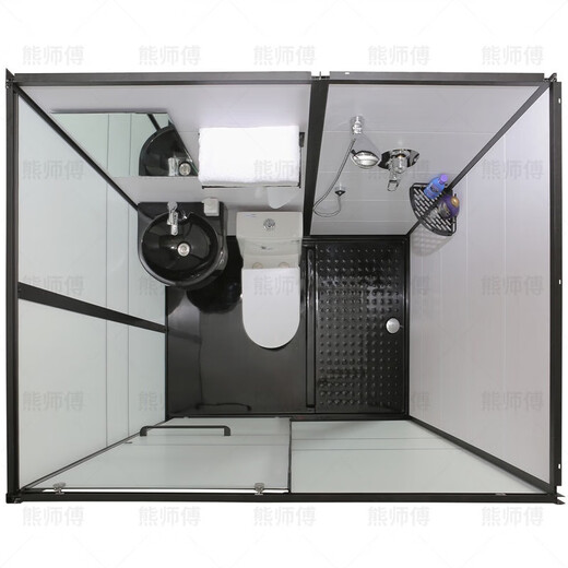 Wulang mechanical shower room overall shower room bathroom with toilet explosion-proof glass partition bathing dry and wet separation integrated bathroom 1.0*1.2M without toilet tempered glass version