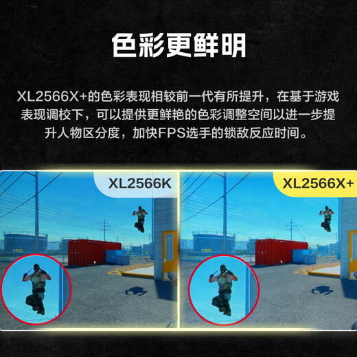卓威奇亚（ZOWIE GEAR）400Hz显示器 电竞显示器 FastTN  游戏显示屏 DyAc2技术 电脑显示器360Hz XL2566K升级款XL2566X+ 
