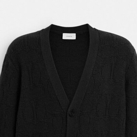 
CoaCH (COACH) [New autumn and winter style] Men's autumn and winter men's cardigan jacket men's versatile casual and versatile light luxury sweater Black CK738BLK M