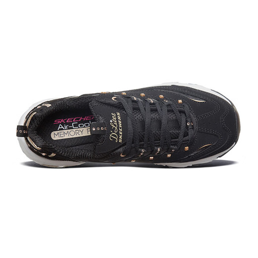 斯凯奇（SKECHERS）女鞋厚底增高蛇纹熊猫鞋复古潮流铆钉老爹鞋运动休闲鞋11979