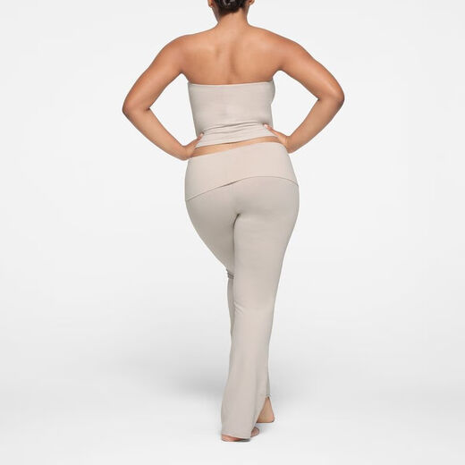 SKIMS tube top, women's solid color cotton plain soft, breathable, sexy, versatile bottoming support, Kardashian style CJ STONE XL