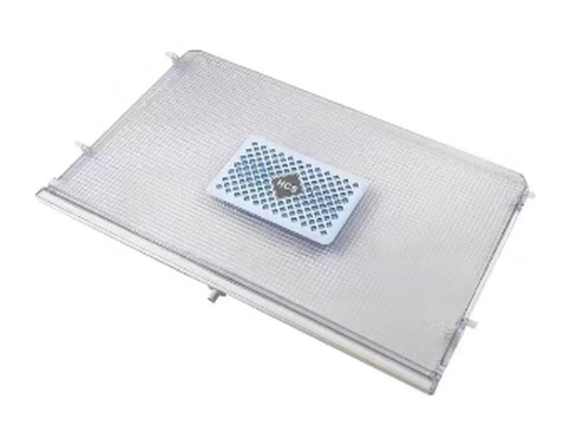CLCEY适用海尔冰箱保鲜抽屉盖子BCD-405WDGQU1/BCD-415WDVC塑料隔板全 6627B长56宽34无蓝色不带塞子