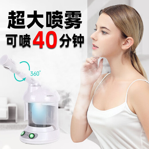 Golden Rice Hot Spray Facial Steamer Nano Ion Spray Hydrating Device Facial Steamer Beauty Instrument Facial Steamer Home Open Pore Cleaning and Hydrating Device Hot Spray Model Classic Version - Large Capacity\Large Spray