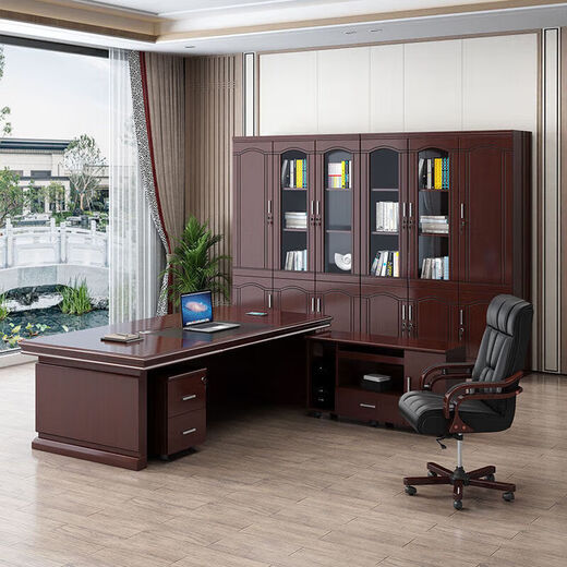 Office boss table Chinese desk and chair combination simple modern executive desk president manager desk office furniture 1.6 meters single table