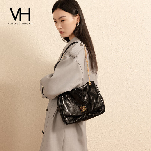 VANESSA HOGAN女包茵然芙芙包2025春夏软包松弛大容量斜挎单肩包 米白_可放11英寸iPad