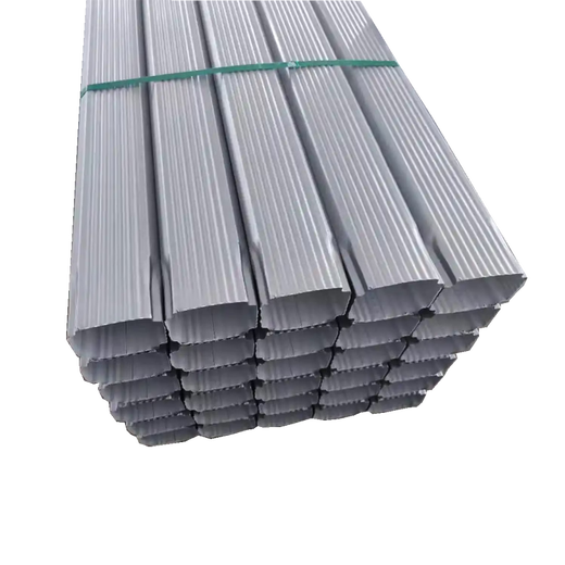 Square color steel plate downpipe, iron sheet 0.5-0.6mm rainwater pipe, large diameter square drainage pipe, villa aluminum alloy drainage pipe 108*144