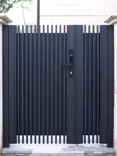 金赋顺别墅庭院大门双开门铁艺乡村庭院子门单双开不锈钢花园小区铝合金 款1（常规铁艺/平）