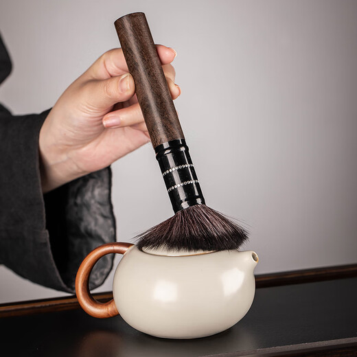 Craftsman's Preface Tea Ceremony Six Gentlemen Ceramic Tea Cylinder Ebony Sauce Tea Needle Teaspoon Pot Pen Tea Clip Tea Accessories Tea Pet <Fang Fu> Tea Ceremony Barrel - Single Barrel