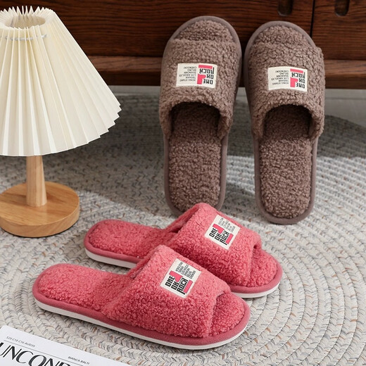 Sense Mai Plaignants en coton en peluche pour femmes en automne et hiver nouveau style ouvert intérieur maison silencieux plancher anti-glip.