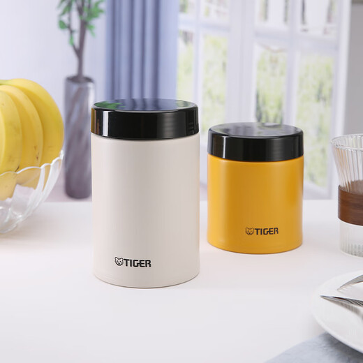Tiger brand (TIGER) stew beaker large capacity portable insulated lunch box bucket stew kettle for working students to bring rice white fungus soup stew porridge breakfast cup MCJ moss forest green national version 500ml