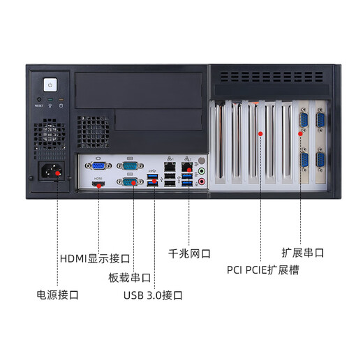 Yiyang Advantech IPC-7120 Machine de contrôle industrielle 2-10 / 12 GÉNÉRATION CORE I5 I7 I9 Processeur multi-core Multi-core Montage mural compact Advantech SIMB-683G2 (carte mère de 4e génération) I3 / 4G / 256G Solite