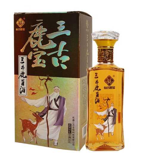 鹿归春三古鹿宝长白山鹿胃酒36度 梅花鹿胃酒东北特产宴请礼盒装 36度 500mL 6瓶 整箱