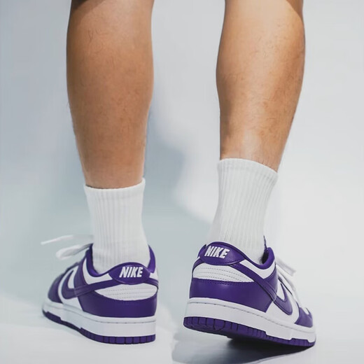 
Nike (NIKE) Dunk Low Men's Shoes Retro Low Top Anti-Slip Wear-resistant Fashion Fashionable Board Shoes Sports Shoes Casual Shoes DD1391-104 White Purple#Gift Gift Recommendation 42