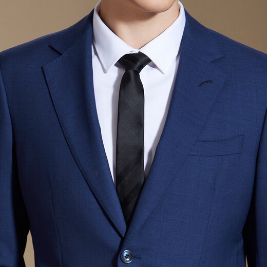 Antonio 100% worsted Australian wool suit two-piece business formal suit suit men's autumn and winter groom's wedding dress Haze Blue 48B (175/96B)