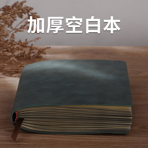 Ретро-ноутбук литературный изысканный пустой внутренняя страница A5 Office Collected Botpad Simple Ins Style College Collegra Presence Painted Soft Leatherbook Настраиваемая печатная книжка для печати LO 684/Blue-Blank Inner Page