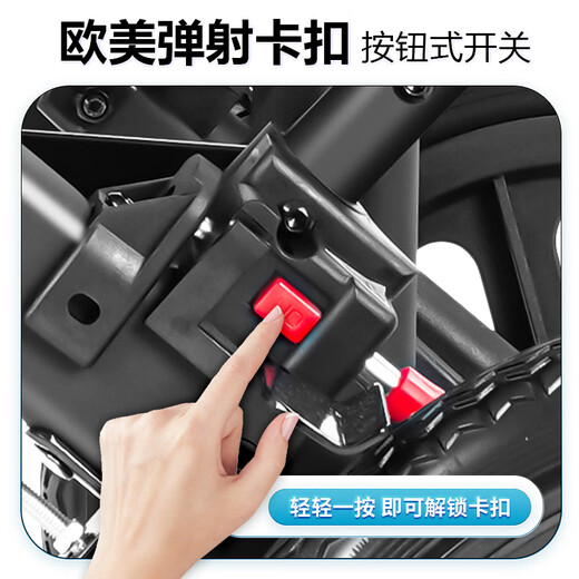 康倍星电动轮椅车HE701折叠轻便带拉杆老年人家用医用全自动代步可后躺