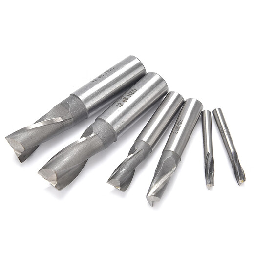 Shanggong 10 pieces straight shank keyway end mill 5mm 2-edge two-tooth keyway end mill