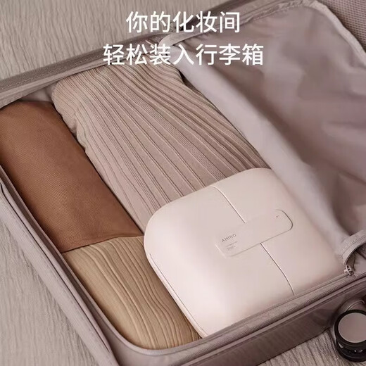 AMIRO bag mirror led lighted makeup mirror portable daylight mirror portable makeup bag makeup mirror 3.0 bag mirror pink + magnifying glass + makeup bag