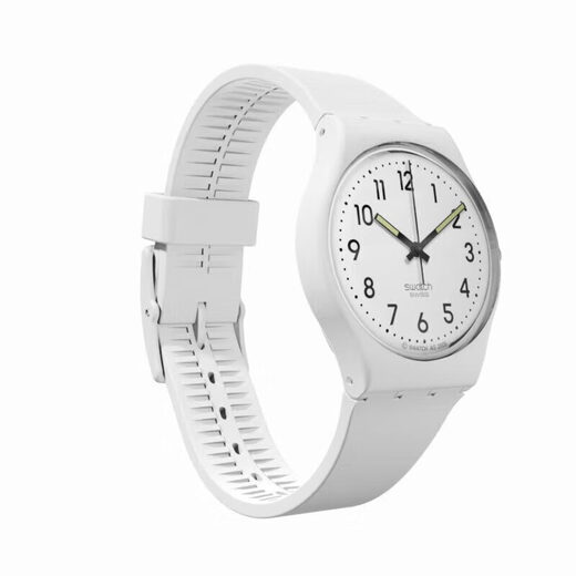 Swatch Swiss Watch Pure White Light 2.0 New Year's Gift Men's and Women's Fashion Watch Examination Form SO28W107-S14