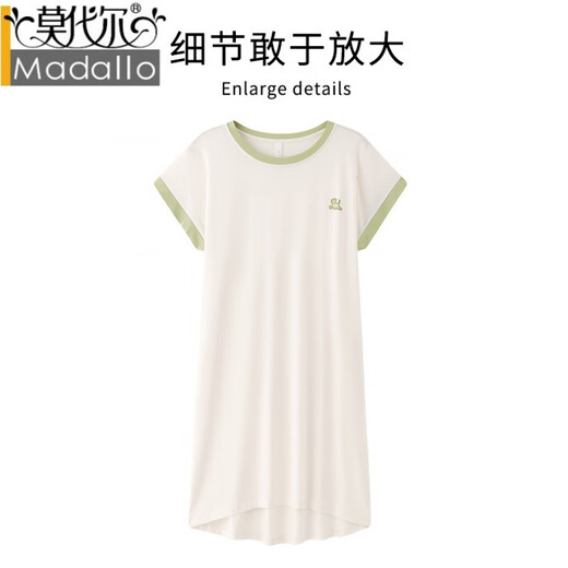 Modal Summer Lacele Cotton Frauen Nachthemd Frauenpullover Neue koreanische Version Lose lässig atmungsaktiv und Außenhause HC-C-25L702 Damen Hyacinth Purple XL