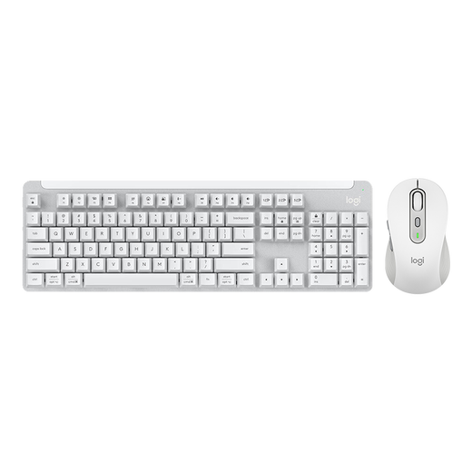 Logitech (Logitech) Série préférée K865 Clavier mécanique Clavier à double mode Bluetooth Clavier (modèle amélioré K845) 104 CLÉ FILLE GAMING BUSINESS OFFICE OFFICE Clavier et souris K865 Pearl White + M750 M blanc