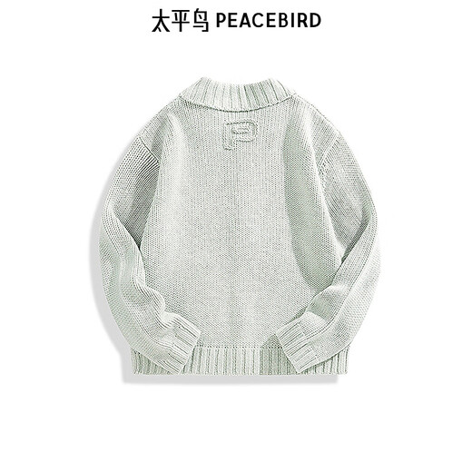 Peacebird men's clothing [Juan Salazar joint collaboration series] cardigan casual sweater B1EAE4C14 green 1 M