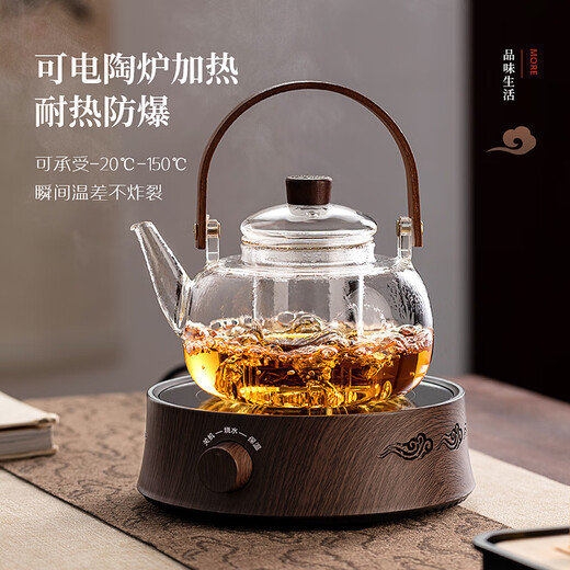 Niye teapot, glass teapot, stove-cooked teapot, high borosilicate glass teapot, kettle, tea-making health pot, new style