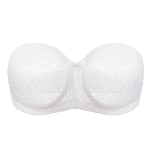 Sugar Grain Large Size Strapless Underwear for Women with Large Breasts, Ultra-Thin Tube Top, Non-Slip Gathering, Anti-sagging Invisible Bra, Milk Coffee Color, Non-Slip - (Contains Silicone Strips) L (80E)