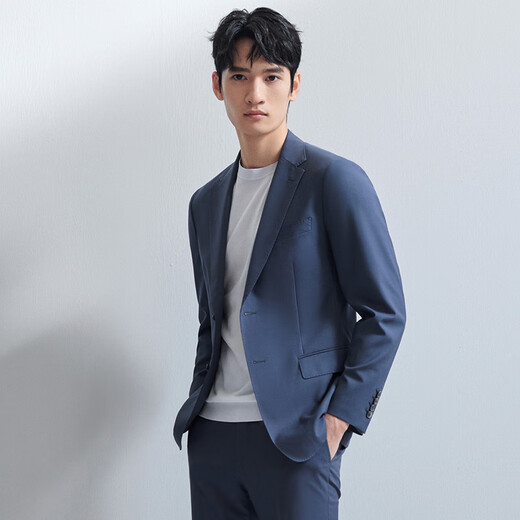 Ankündigung Vogelanzug Herrenkleidung (Single Top) [Australien 100% Wolle] Modegeschäftslicht und unbegrenzter Anzug Jacke Haze Blau (Single Top) 50 a (180/100)