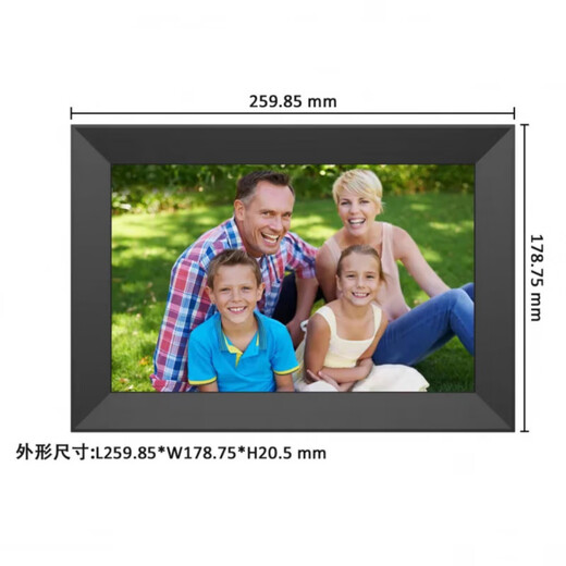 Marco de fotos digital en la nube inteligente de alta definición Pantalla táctil para el hogar de 10 pulgadas Carga remota WIFI Reproductor de álbumes de fotos electrónicos Memoria negra de 32G de 10 pulgadas