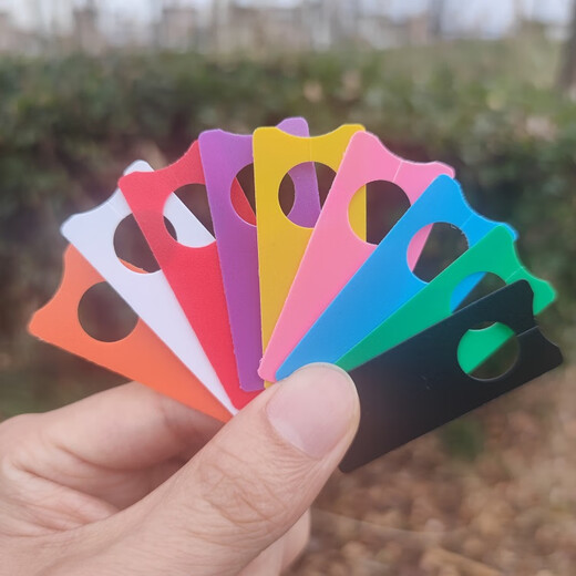 BENXINNONG uva sandía polinización signo signo tarjeta de color tarjeta de plástico etiqueta de color listado clasificación no se decolora HXM1 color mezclado 4000 piezas (4 colores cada 1000)