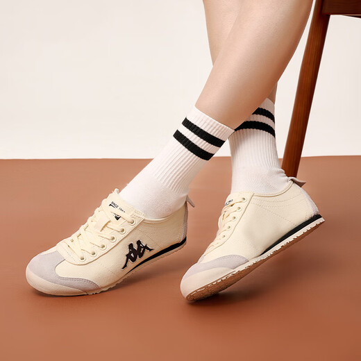 Chaussures en toile Kappa Chaussures pour hommes Chaussures Summer Chaussures Mesh Mesh Breaks Casual Sneakers Lightweight Soft Sole Training Chaussures Men's Winter Whiter / Black [Canvas] 42