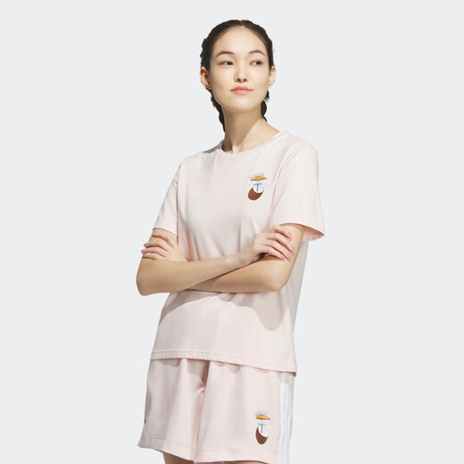 阿迪达斯NEO趣味印花款女子圆领运动短袖T恤 IP3877&IP3878&IP3879&IP3880 IP3877 XL