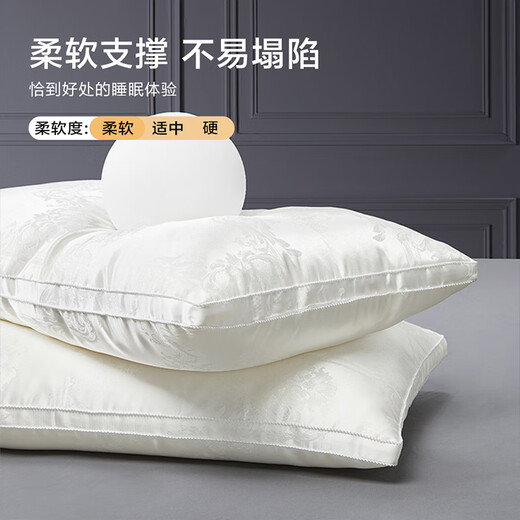 Boyang (BEYOND) Home Textile Mother and Baby Class A Comfortable Pillow Core Home Door Pillow No Collapse Super Soft Decoration Cervical Pillow Jacquard Silk Compound Pillow Siyue 45*70+2.5cm