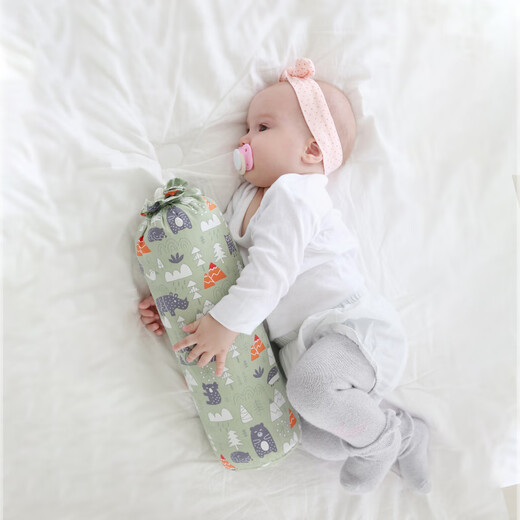 Lu Haoxin Candy Pillow Baby Sleeping Pillow Baby Soothing Pillow Side Sleeping Pillow Safety Newborn Anti-Stress Pillow 2-piece Set Candy Length - About 50cm long - Forest