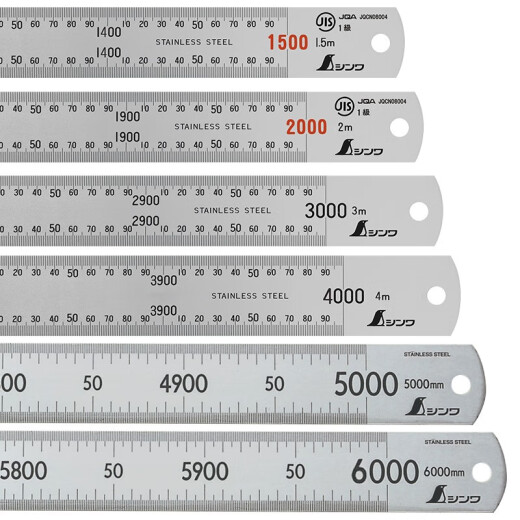 Regla plana de acero inoxidable de alta precisión XMSJ de alta precisión de alta precisión Regla Ultra-Long Ruler 1.5M6M14052 14079 3M 1.5M-6M